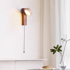 Kinkiet z Trawertynu i Drewna | Nowoczesne Oświetlenie Ścienne LED