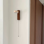 Kinkiet z Trawertynu i Drewna | Nowoczesne Oświetlenie Ścienne LED