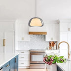 Nowoczesna Lampa Wisząca ze Szklaną Kopułą