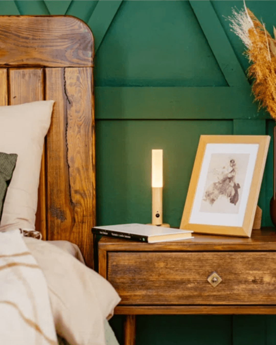 Bezprzewodowy Drewniany Kinkiet Ścienny – Styl i Funkcjonalność w Jednym