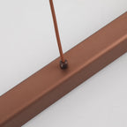 Nowoczesna Lampa Wisząca LED – Linearna, Metalowa, Czarna, Brązowa