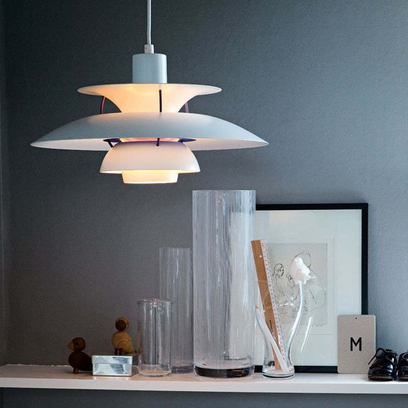 Nowoczesna Lampa Wisząca LED z Metalowym Kloszem – Styl Morandi