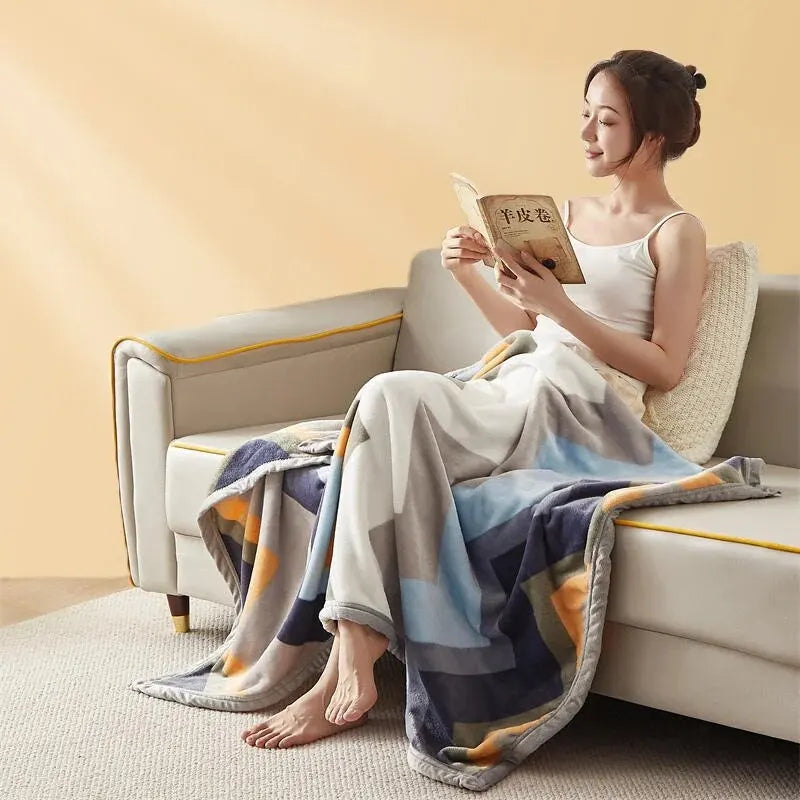 Miękki koc flanelowy – lekki, ciepły i przytulny przez cały rok