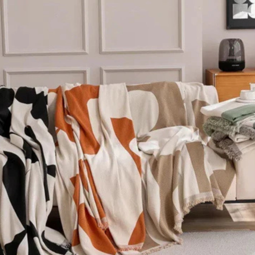 Luksusowa narzuta z miękkiego weluru chenille – elegancki pokrowiec na sofę