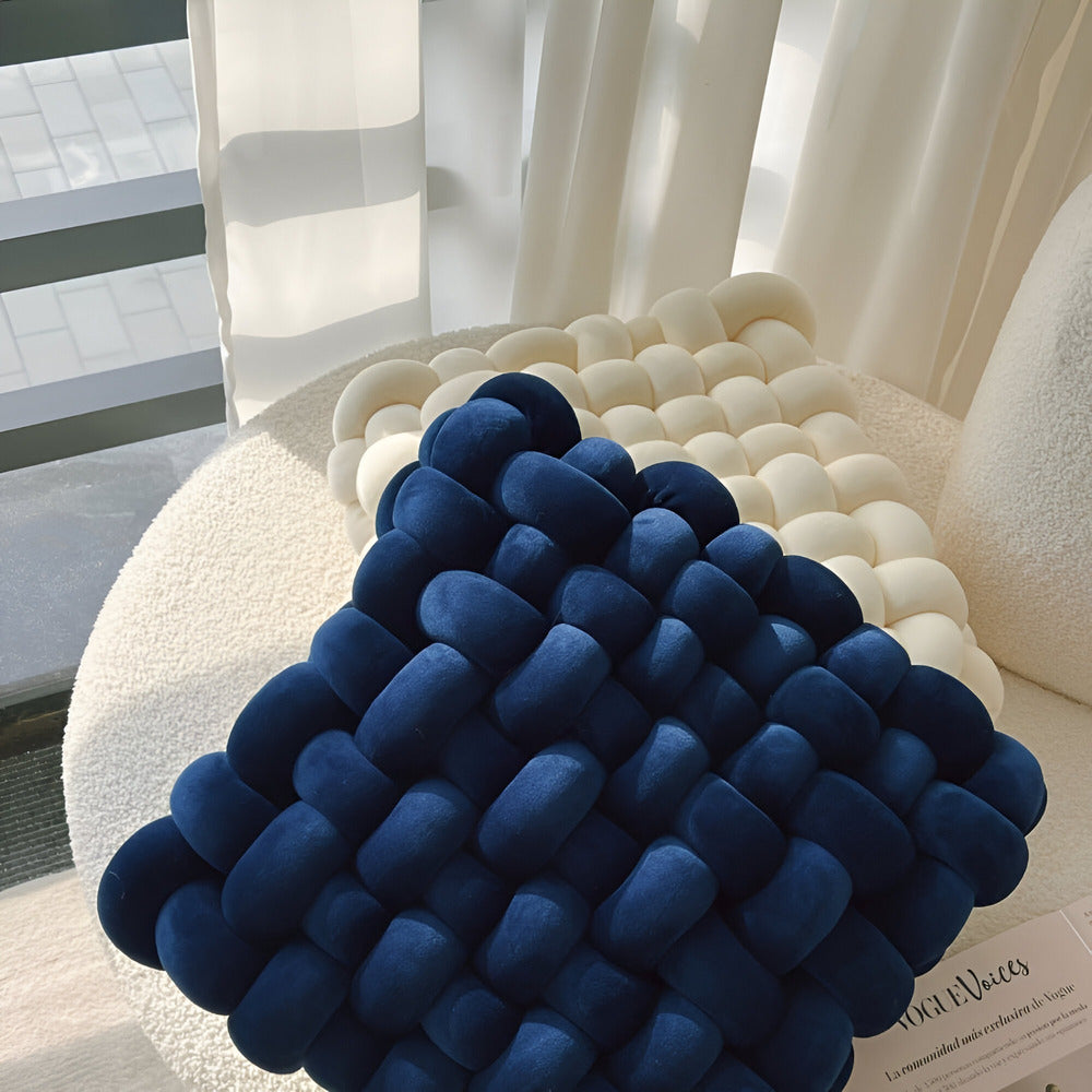 Dekoracyjna poduszka supeł - miękka poduszka ozdobna na sofę, łóżko i fotel