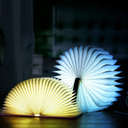 lampka książkowa LED składana USB – lampka nocna RGB z ciepłym światłem, ładowana przez USB
