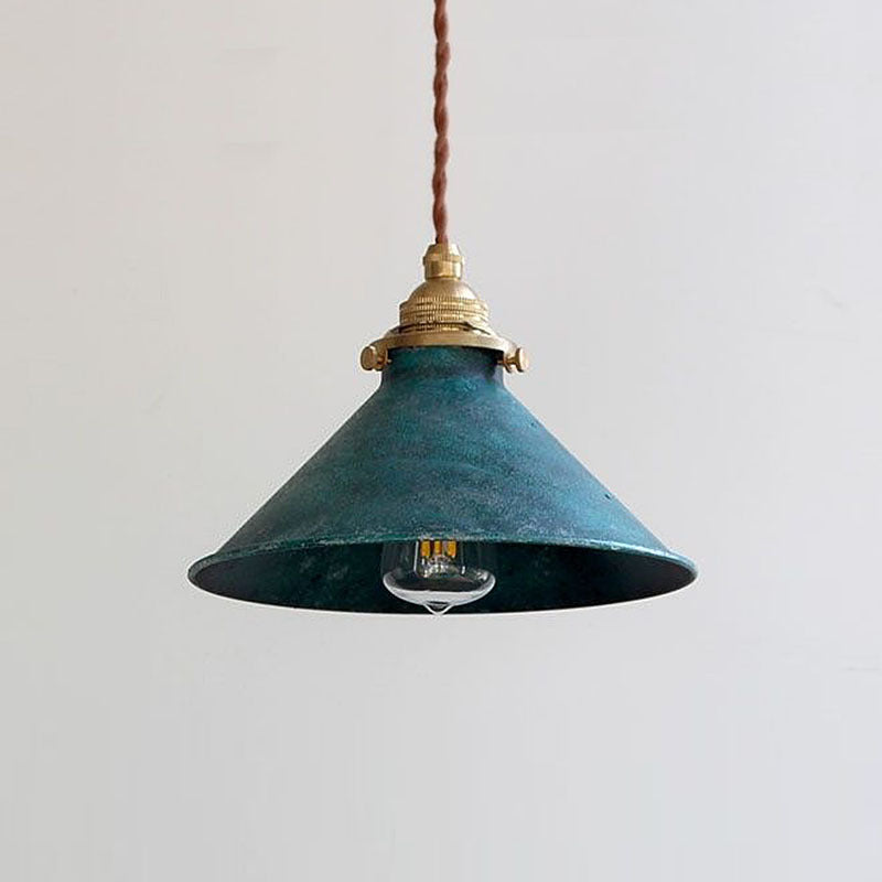 Rustykalna Lampa Wisząca Vintage | Metalowy Klosz | Do Kuchni i Balkonu