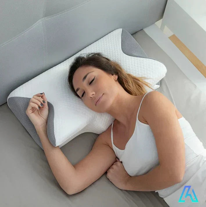 Ortopedyczna poduszka szyjna 2 w 1 z pianki memory