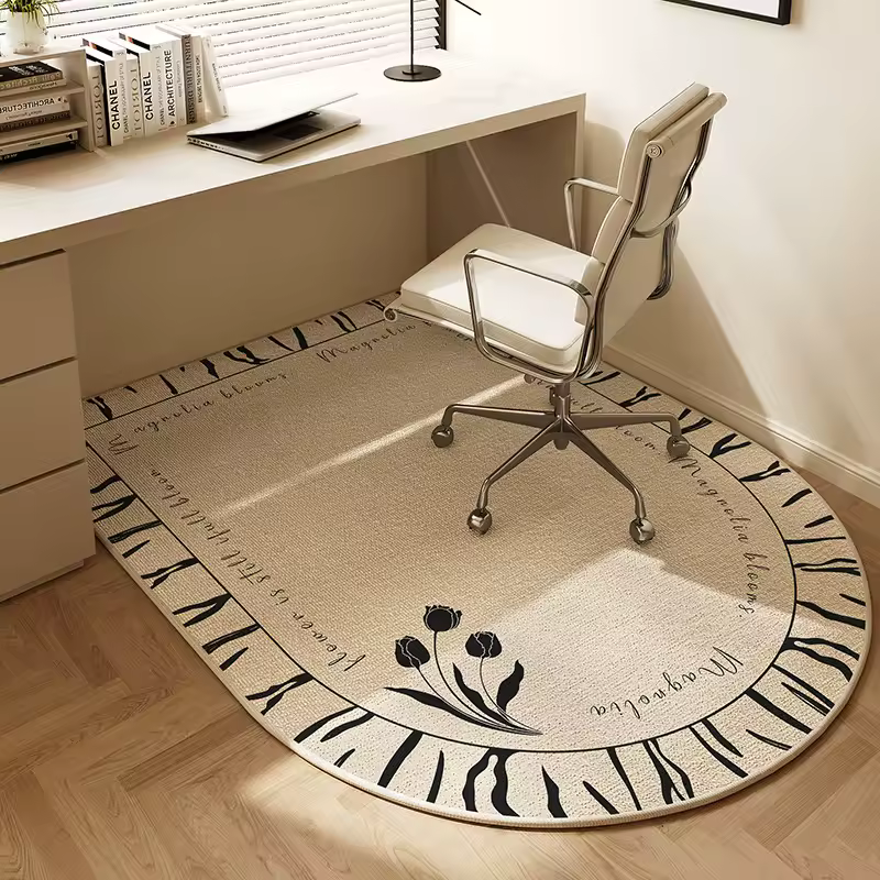 Nowoczesna mata pod krzesło biurowe – stylowy dywan
