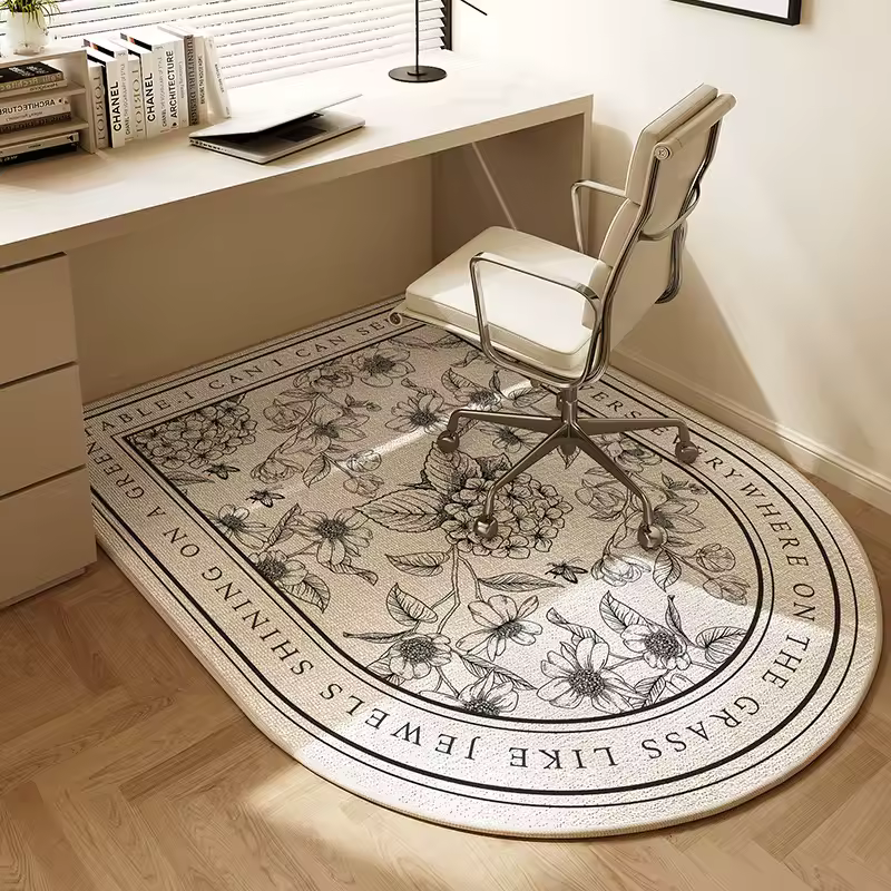 Nowoczesna mata pod krzesło biurowe – stylowy dywan