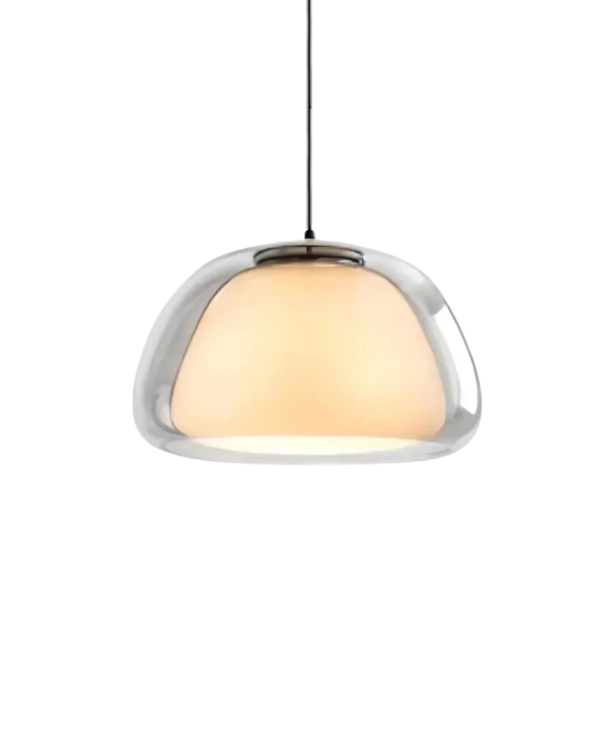 Nowoczesna Lampa Wisząca ze Szklaną Kopułą