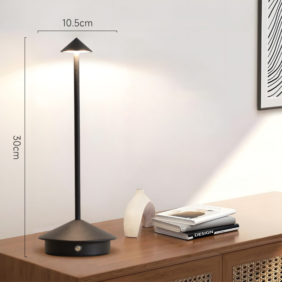 Elegancka bezprzewodowa lampa stołowa LED do stylowego nastroju