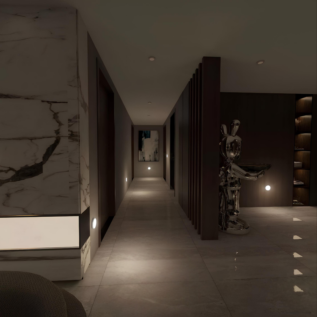 Okrągła lampka LED z czujnikiem ruchu – bezprzewodowa, energooszczędna i łatwa w montażu