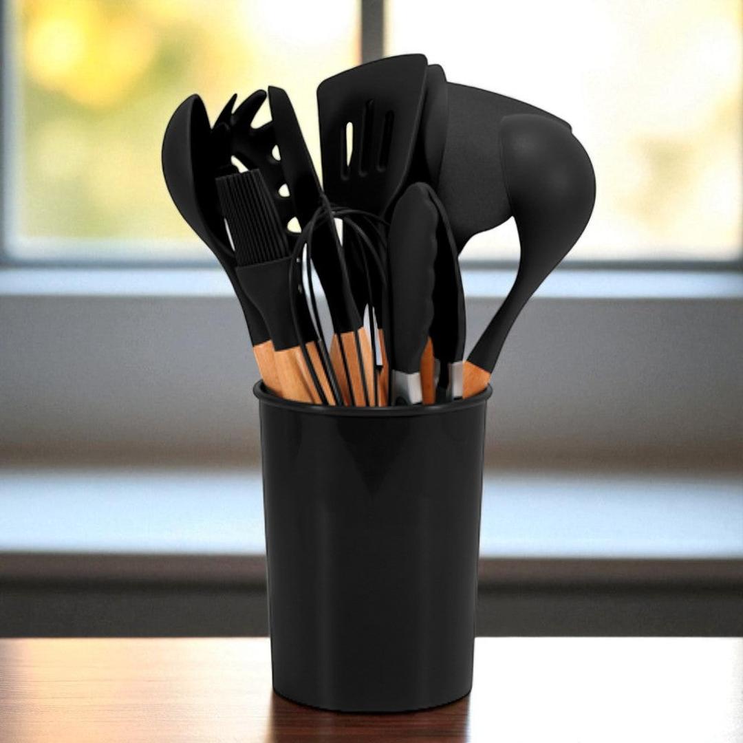 Silikonowy zestaw akcesoriów kuchennych do codziennego gotowania