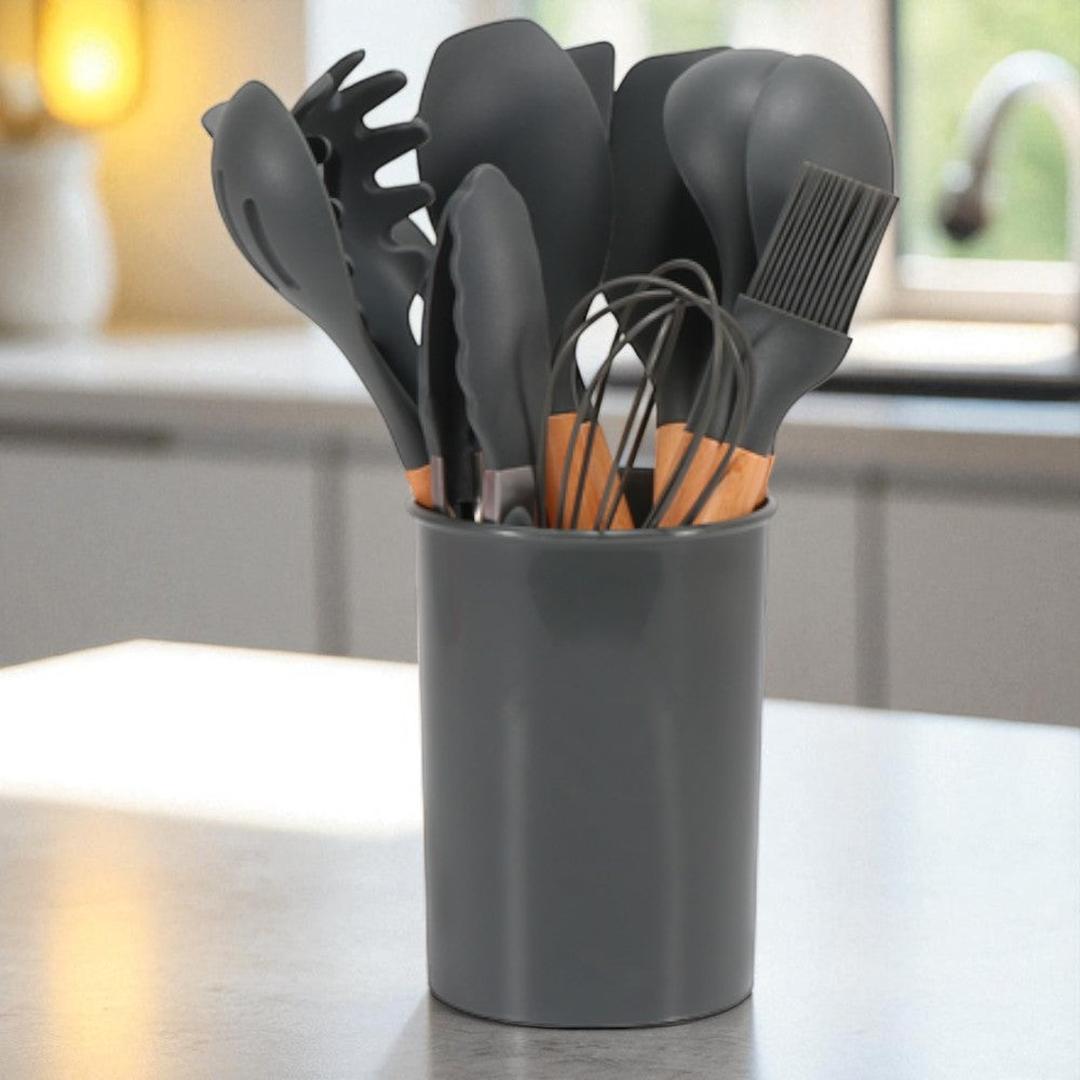 Silikonowy zestaw akcesoriów kuchennych do codziennego gotowania