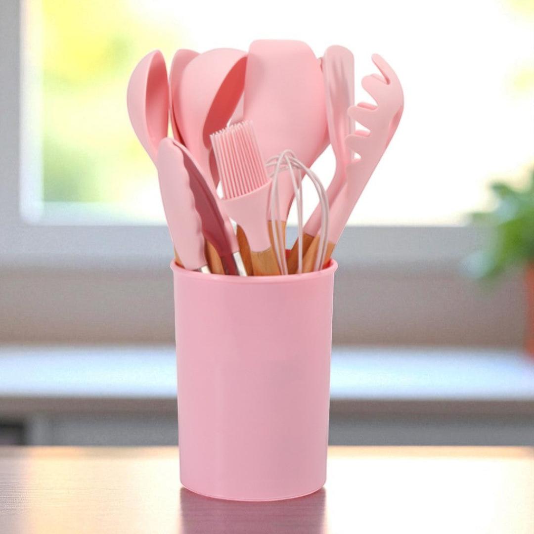 Silikonowy zestaw akcesoriów kuchennych do codziennego gotowania