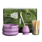 Zestaw do Przygotowania Matchy 4 Elementy - Czarka, Miotełka Bambusowa i Akcesoria