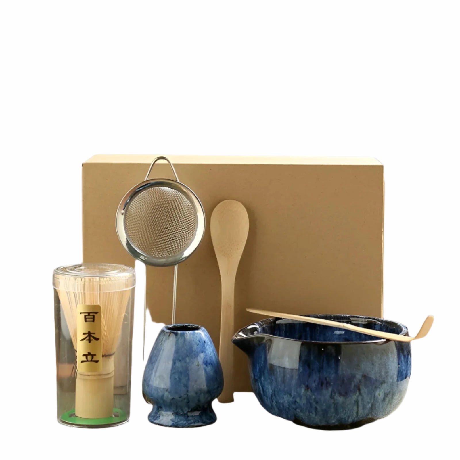 Zestaw do Matchy 6 Elementów – Tradycyjny Komplet do Ceremonii Herbacianej na Prezent