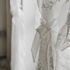 Przezroczyste zasłony z falbanami i ażurowym wykończeniem - Eleganckie Firany Premium