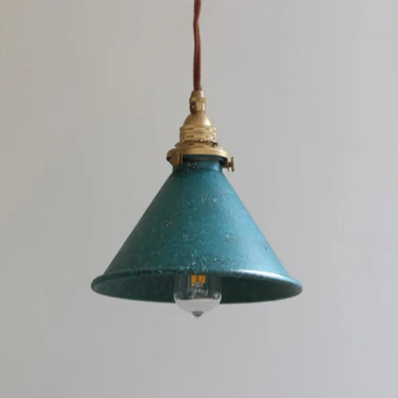 Rustykalna Lampa Wisząca Vintage | Metalowy Klosz | Do Kuchni i Balkonu